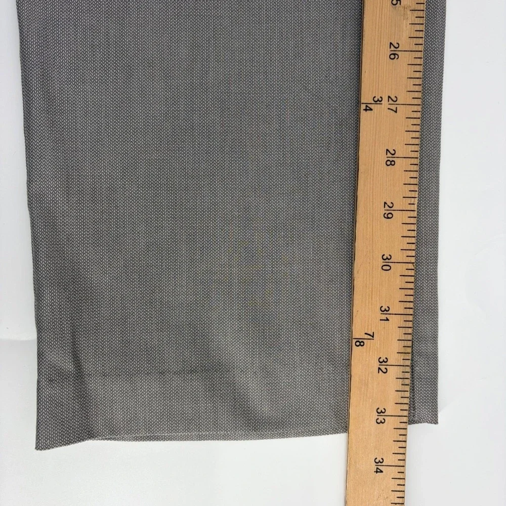 Banana Republic Mens Gray NonIron Tailored Slim Fit Dress Pants 32x34 Fits 32x33